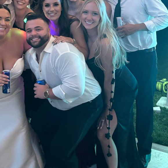 Meshki Black Asymmetrical One Shoulder Gown - Picture 6 of 6